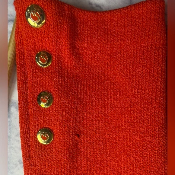 Vintage St. John 3 Piece Knit Suit in “Pumpkin Orange” Size L. Dog Show. Luxury. - Picture 8 of 16